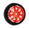 Abrams 2" Round Red 10 LED Trailer Clearance Side Marker Light TML-R210-R - alternate 6